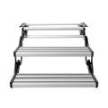 RV Steps 2-Step Manual Retractable Foldable Stairs 440 LBS Aluminium