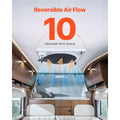 RV Vent Roof Fan 355.6 mm 10-Speed Reversible with Remote Control