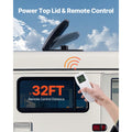 RV Vent Roof Fan 355.6 mm 10-Speed Reversible with Remote Control