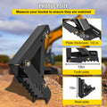Backhoe Thumb 45.7cm 12mm Teeth Heavy Duty Excavator Black Steel