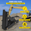 Backhoe Thumb 45.7cm 12mm Teeth Heavy Duty Excavator Black Steel