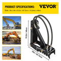 Hydraulic Backhoe Thumb 45.7cm Heavy Duty Excavator Weld On