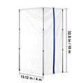 Dust Barrier Poles, 10 Ft Barrier Poles, Dust Barrier System with 4 Telescoping Poles, Magnetic Zipper, Carry Bag and 32.8x13.12 Ft Plastic Film, for Interior Decoration, Painting