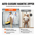 Dust Barrier Poles 10ft 4pc Telescoping Magnetic Zipper Plastic Film
