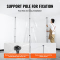 Dust Barrier Poles 10ft 4pc Telescoping Magnetic Zipper Plastic Film
