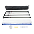 Dust Barrier Poles 12ft Telescoping Magnetic Zipper 32.8x13ft Film