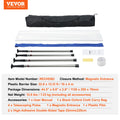 Dust Barrier Poles 12ft Telescoping Magnetic Zipper 32.8x13ft Film