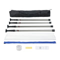 Dust Barrier Poles 12ft Telescoping Magnetic Zipper 32.8x13ft Film
