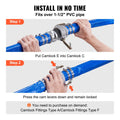 Backwash Hose 2in x 50ft Pool Pump Discharge Heavy Duty PVC Blue