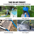 Backwash Hose 2in x 50ft Pool Pump Discharge Heavy Duty PVC Blue