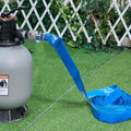 Backwash Hose 2in x 50ft Pool Pump Discharge Heavy Duty PVC Blue