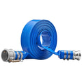 Backwash Hose 2in x 50ft Pool Pump Discharge Heavy Duty PVC Blue