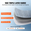 RV Awning Fabric 3.72m 16oz PVC Waterproof UV Protection Blue
