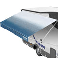 RV Awning Fabric 3.72m 16oz PVC Waterproof UV Protection Blue