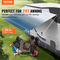 RV Awning Fabric 6.15m 3-Ply 16oz PVC Waterproof UV Blue Fade