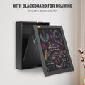 Wall Mounted Folding Desk w/ Chalkboard Storage Space Saving