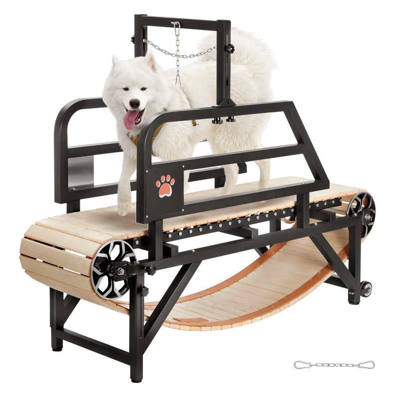 Dog Treadmill for Medium Dogs, 330lbs Weight Capacity, Dog Running Machine with Adjustable Ramps, 15.5