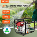 Gasoline Engine Water Pump 50mm 7HP 4-Stroke Gas Powered