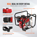 Gasoline Engine Water Pump 50mm 7HP 4-Stroke Gas Powered