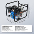 Gasoline Water Pump 50mm 6.5HP 4-Stroke Gas Powered Transfer