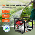 Gasoline Engine Water Pump Gas Powered Transfer Pump 80 mm 7HP 4-Stroke