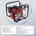 Gasoline Engine Water Pump 80mm 7HP 4-Stroke Gas Powered