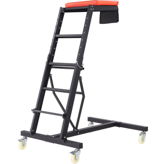 Top Automotive Creeper, Engine Creeper with Adjustable Height 45.7" to 66.3",181.44KGS Capacity High Creeper, 4 Swivel Caster Wheels, Heavy Duty Foldable Creeper for Auto Repair and Maintenance