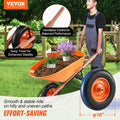 Wheelbarrow 6 Cu Ft One Wheel Garden Dump Cart 330lbs Utility