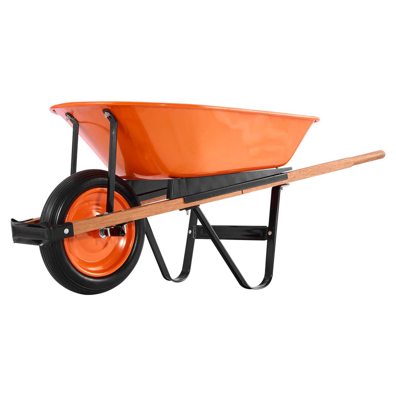 Wheelbarrow Cart One Wheel Garden Dump Cart 330 lbs Yard Utility Cart