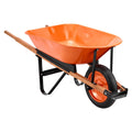 Wheelbarrow Cart One Wheel Garden Dump Cart 330 lbs Yard Utility Cart