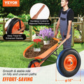 Wheelbarrow Cart One Wheel 330 lbs Garden Dump Yard Utility