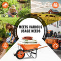 Wheelbarrow Cart One Wheel 330 lbs Garden Dump Yard Utility