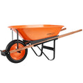 Wheelbarrow Cart One Wheel 330 lbs Garden Dump Yard Utility