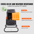 Compost Bin 18.5 Gal Tumbler Rotating Outdoor Sliding Door