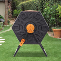 Compost Bin 18.5 Gal Tumbler Rotating Outdoor Sliding Door