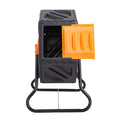 Compost Bin 18.5 Gal Tumbler Rotating Outdoor Sliding Door