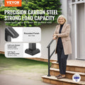 Handrail 2-3 Step Stair Carbon Steel Black Outdoor Porch Deck