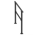 Handrail 2-3 Step Stair Carbon Steel Black Outdoor Porch Deck