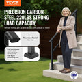 Carbon Steel Handrails 4-5 Steps Outdoor Stairs Rails Black Kit