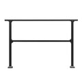 Carbon Steel Handrails 4-5 Steps Outdoor Stairs Rails Black Kit