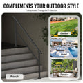 Handrails Outdoor Steps 5 Step Stair Rail Kit Carbon Steel Black