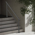 Handrails Outdoor Steps 5 Step Stair Rail Kit Carbon Steel Black