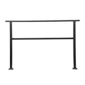 4-5 Step Stair Handrail Black Carbon Steel Outdoor Deck Concrete Rail
