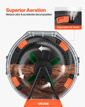 200L Dual Chamber Compost Tumbler with Sliding Doors