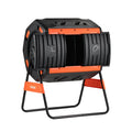 200L Dual Chamber Compost Tumbler with Sliding Doors