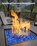 Fire Glass 20LBS Cobalt Blue 1/2 Inch High-Temperature Firepit Rocks