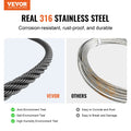Stainless Steel Cable 3.18mm 7x7 Wire Rope 152.4m Railing
