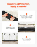 Flood Barrier 4 Pack 1530x210mm Water Activated Sandbags Reusable