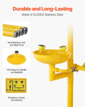 Emergency Shower Eye Wash Station 304 Stainless Steel OSHA