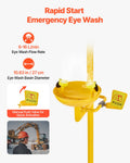 Emergency Shower Eye Wash Station 304 Stainless Steel OSHA